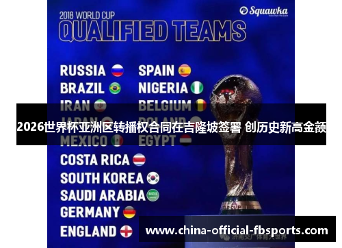 2026世界杯亚洲区转播权合同在吉隆坡签署 创历史新高金额 2026世界杯亚洲区转播权合同在吉隆坡签署 创历史新高金额